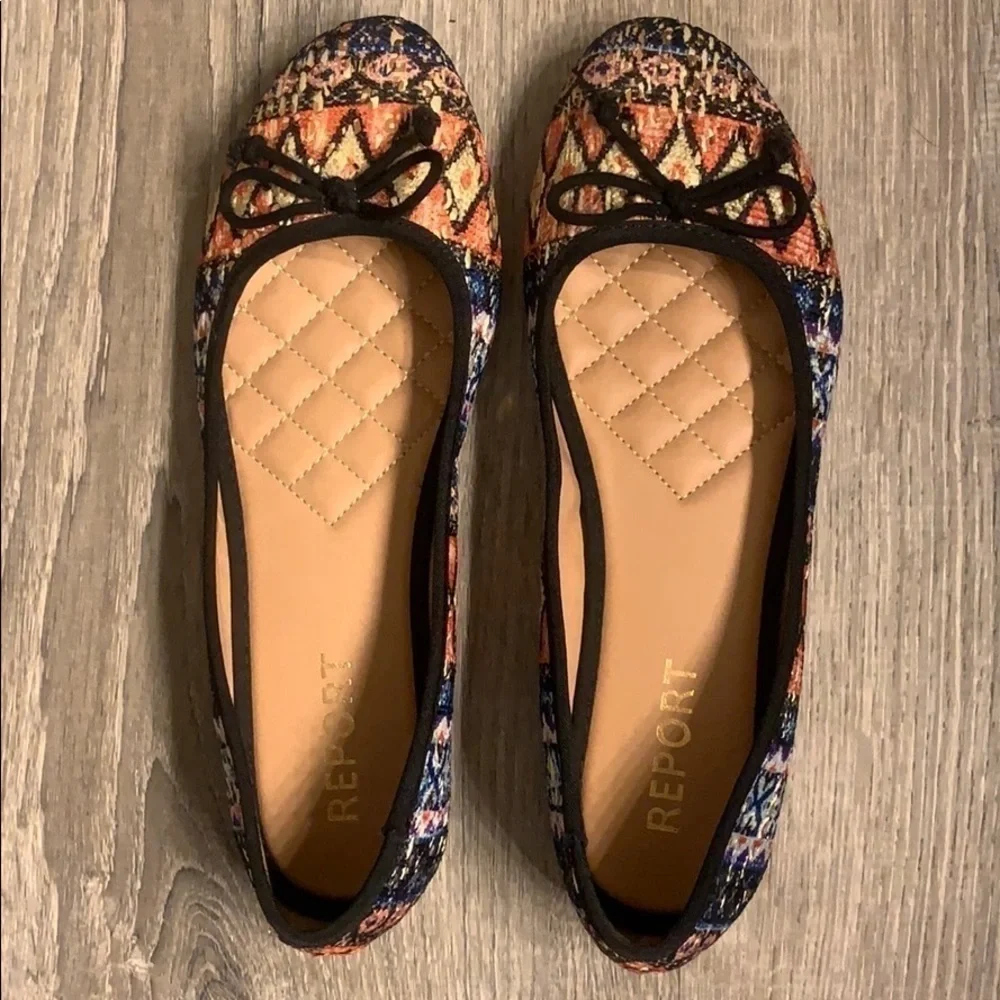 Report ‘Marbles’ Multi Colored Flats Size 9